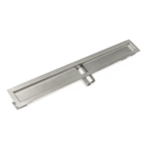 Infinity Drain 42" OC 6542 SS Linear Drain Channel: Satin Stainless