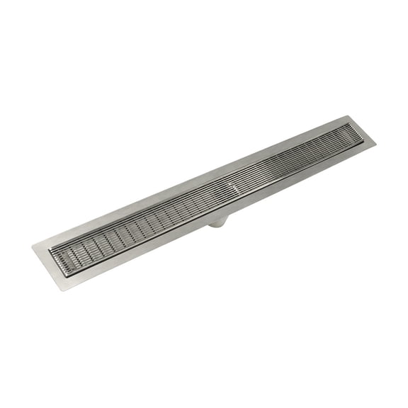 Infinity Drain 48" FFAS 6548 SS Linear Drain Kit: Satin Stainless