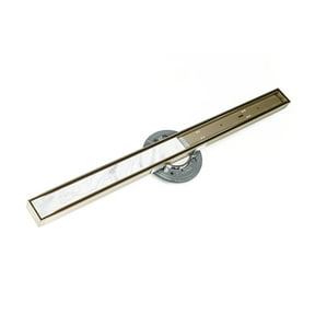 Infinity Drain 48" STIF AS 9948-P SB Linear Drain Kit: Satin Bronze