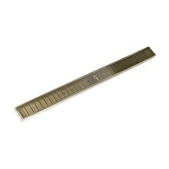 Infinity Drain 48" FXAS 6548 SB Linear Drain Kit: Satin Bronze