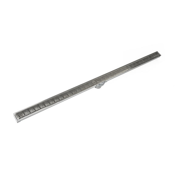 Infinity Drain 48" S-LAG 3848 SS Linear Drain Kit: Satin Stainless