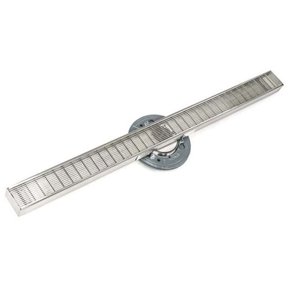 Infinity Drain 48" SAS 9948-I PS Linear Drain Kit: Polished Stainless