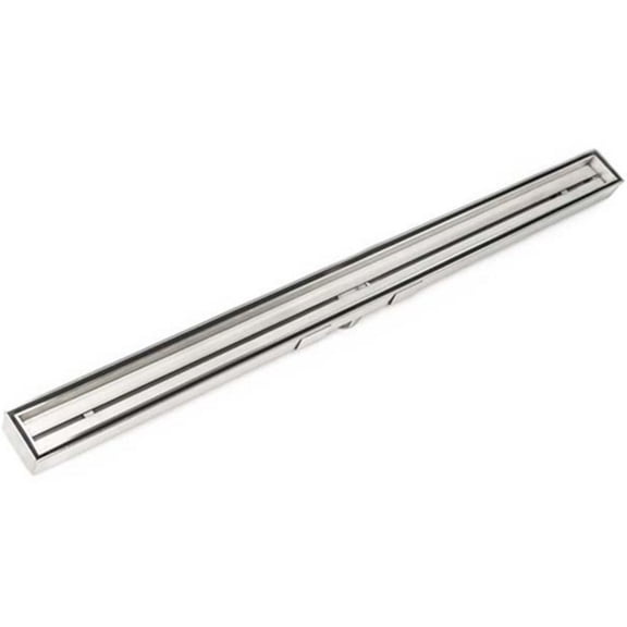 Infinity Drain 48" STIF AS 9948-I PS Linear Drain Kit: Polished Stainless