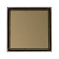 thumbnail image 1 of Infinity Drain 5" x 5" LTD5-2P SB Center Drain Kit: Satin Bronze, 1 of 2