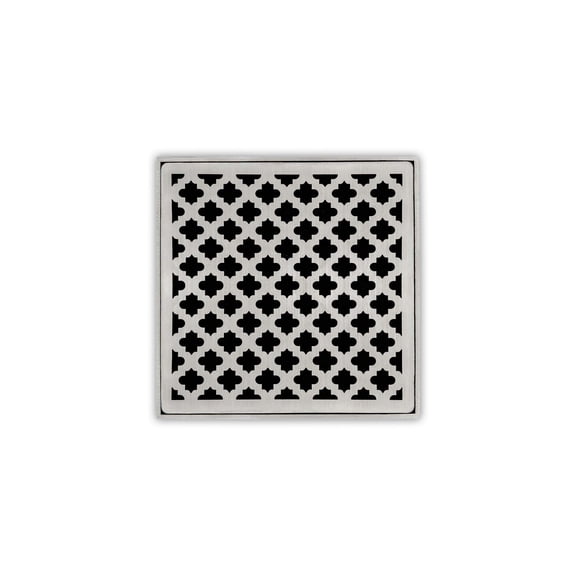 Infinity Drain 5" x 5" MD 5-2I SS Center Drain Kit: Satin Stainless
