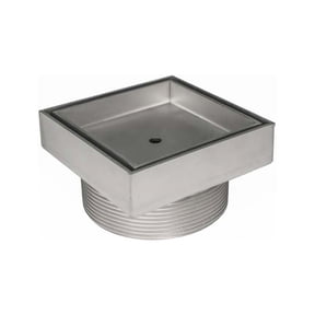 Infinity Drain 5" x 5" TD 15-2A PS Center Drain Kit: Polished Stainless