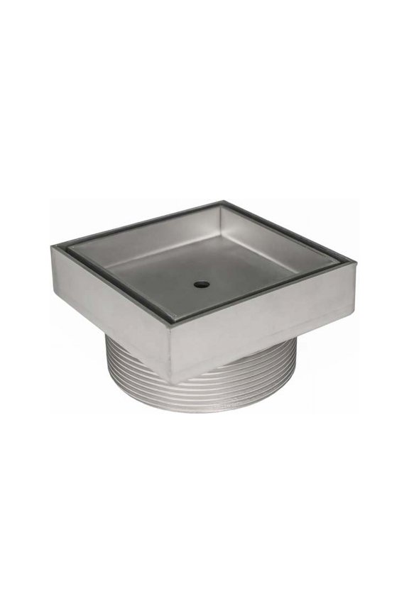5" x 5" TDB 15-A SS Center Drain Kit: Satin Stainless