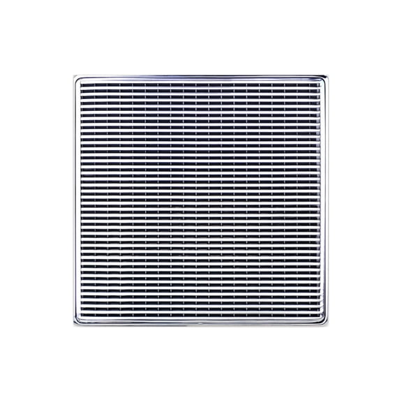 Infinity Drain 5" x 5" WS 5 SS Center Drain Decorative Cover: Satin Stainless