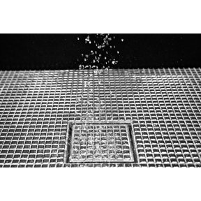 Infinity Drain 5" x 5" TD 15-3I PS Center Drain Kit: Polished Stainless