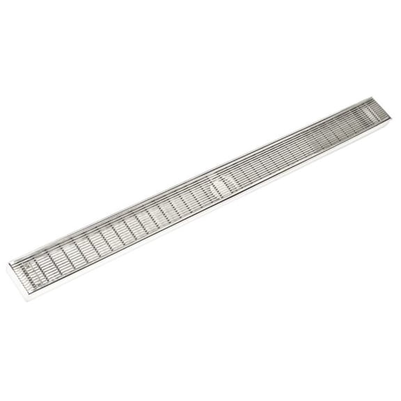 Infinity Drain 60" FXAS 6560 PS Linear Drain Kit: Polished Stainless