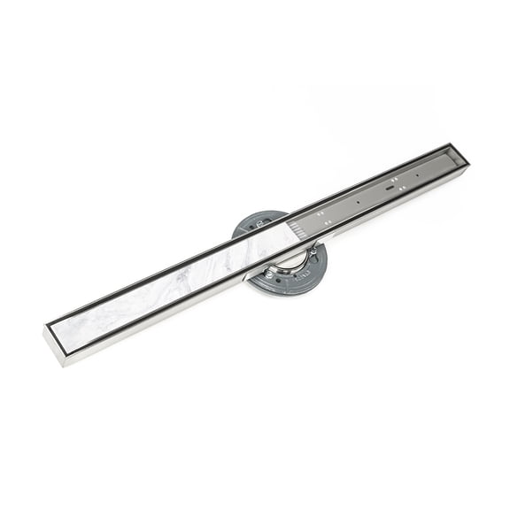 Infinity Drain 60" STIF AS 9960-A SS Linear Drain Kit: Satin Stainless