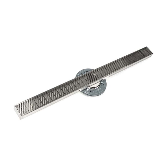 Infinity Drain 60" SAS 9960-I SS Linear Drain Kit: Satin Stainless