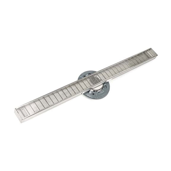 Infinity Drain 60" SAS 9960-I PS Linear Drain Kit: Polished Stainless