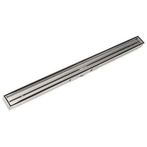 Infinity Drain 60" STIF AS 9960-P SS Linear Drain Kit: Satin Stainless
