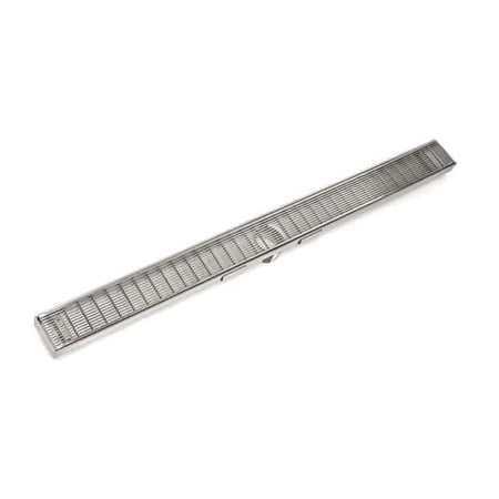 Infinity Drain S-AS 6560 60" Site Sizable Linear Drain with 60" Grate, 52" Stain Finish