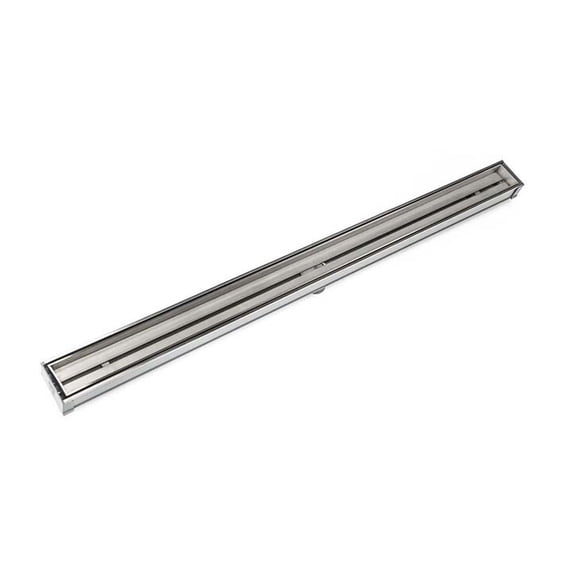 Infinity Drain 48" STIF 6548 SS Linear Drain Kit: Satin Stainless