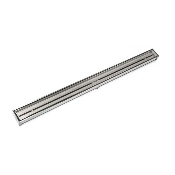 Infinity Drain 60" STIF 6560 SS Linear Drain Kit: Satin Stainless