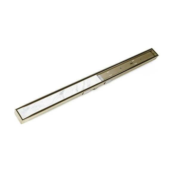 Infinity Drain 48" STIF AS 6548 SB Linear Drain Kit: Satin Bronze