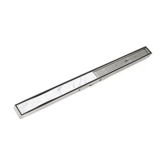 Infinity Drain 48" STIF AS 6548 PS Linear Drain Kit: Polished Stainless