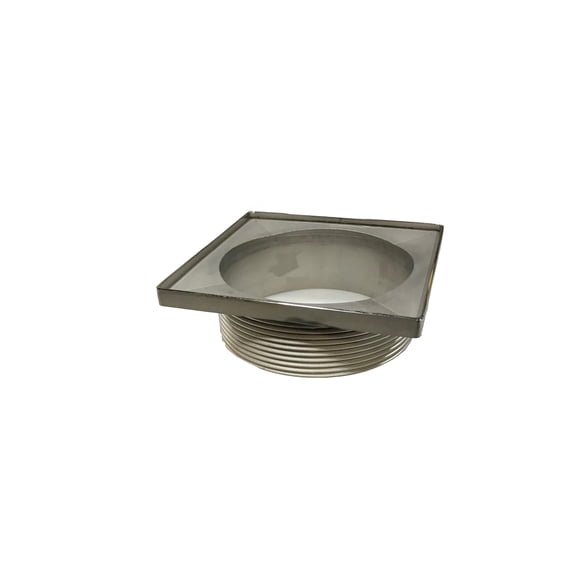 Infinity Drain 5" x 5" T 54-SB Center Drain Throat: Satin Bronze