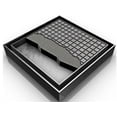 thumbnail image 1 of Infinity Drain TD-20-2I-SS 8 x 8 in. TD 20 Tile Insert Complete Kit with 2 in. No Hub Outlet Cast Iron Drain Body in Satin Stainless Steel, 1 of 1