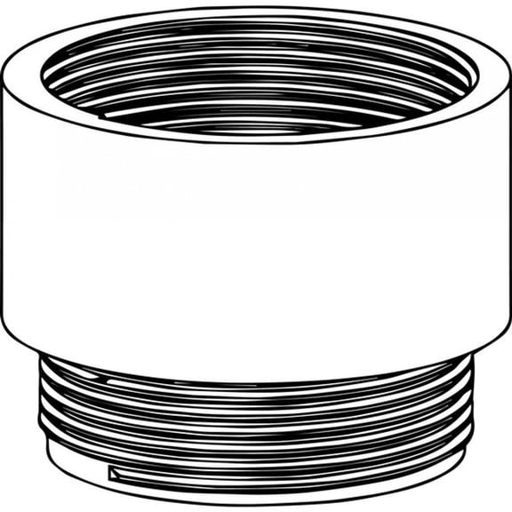 Infinity Drain TNRN-P FX 65 Series PVC Threaded Extension Nipple for S-PVC, Stainless Steel