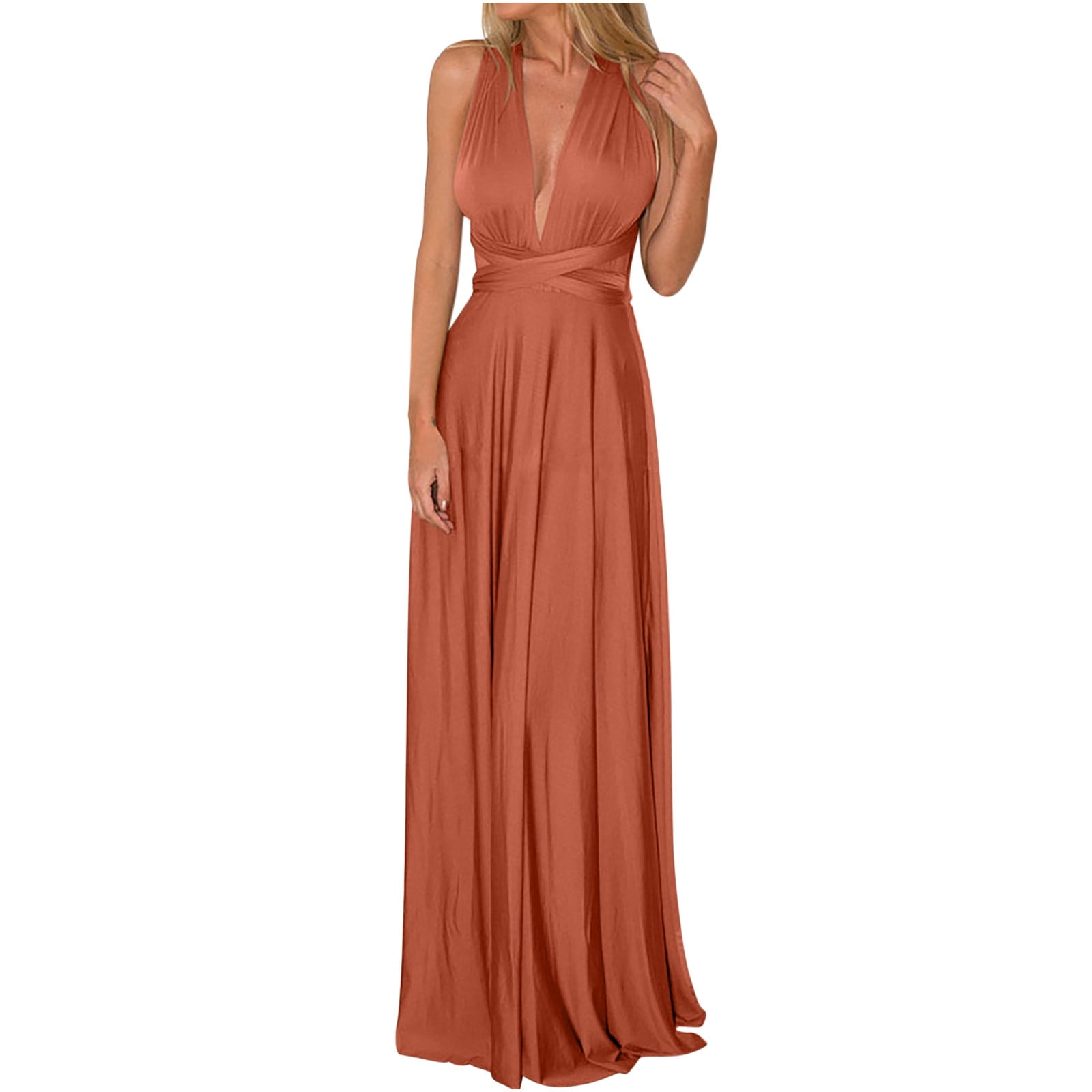 Purple Bridesmaid Dress Women's Convertible Maxi Dress Elegant Backless High-Waist Flowy Long Dress For Weddings & Parties High Waist Flowy Dress Purple Bridesmaid Dress Women's Convertible Maxi Dress Elegant Backless High-Waist Flowy Long Dress For Weddings & Parties High Waist Flowy Dress