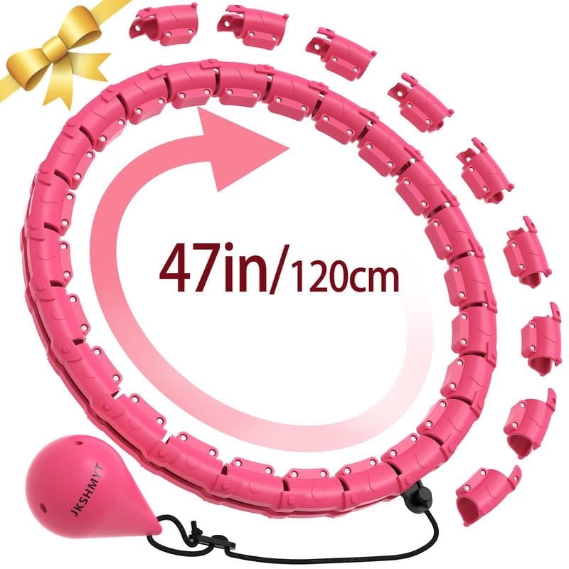 Infinity Fitness Hoops Plus Size 47 Inch, 24 Detachable Links, Weighted ...