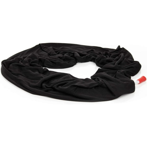 Infinity Flask Scarf Solid Black