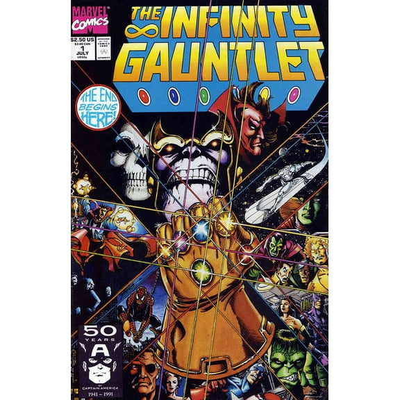 Infinity Gauntlet #1 VF ; Marvel Comic Book