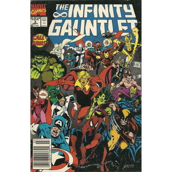 Infinity Gauntlet #3 (Newsstand) VF ; Marvel Comic Book