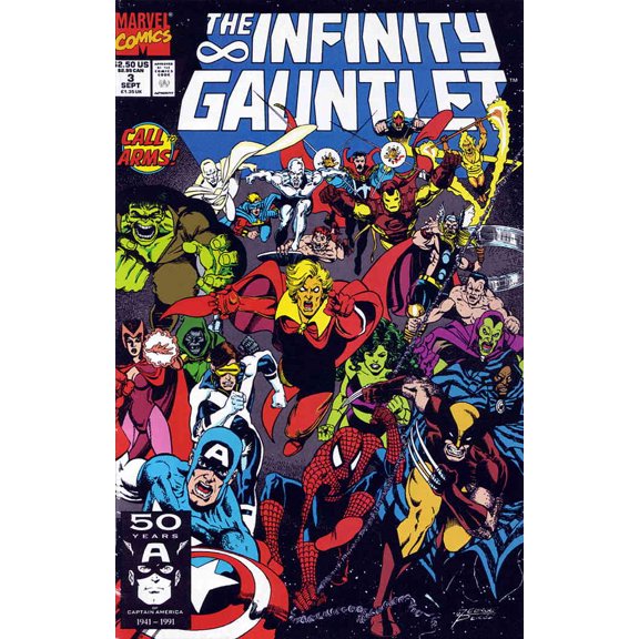 Infinity Gauntlet #3 VF ; Marvel Comic Book