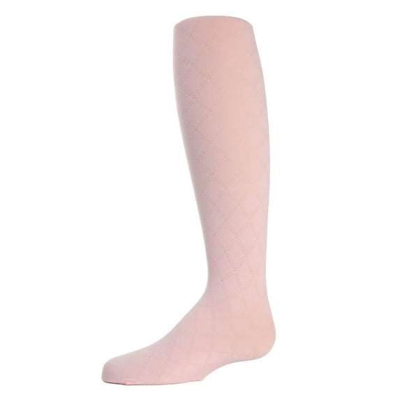 MeMoi Flowers and Diamonds Girls Opaque Tights - Girls - Female, 6-8, Light Pink