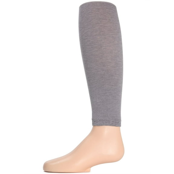MeMoi Pima Cotton Footless Tights - Girls - Female, 2-4, Light Gray
