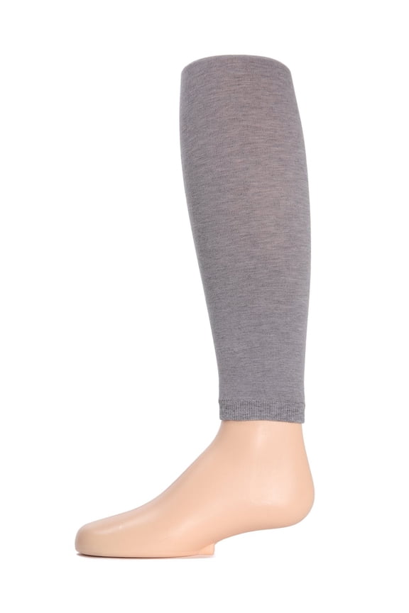 MeMoi Pima Cotton Footless Tights - Girls - Female, 2-4, Charcoal