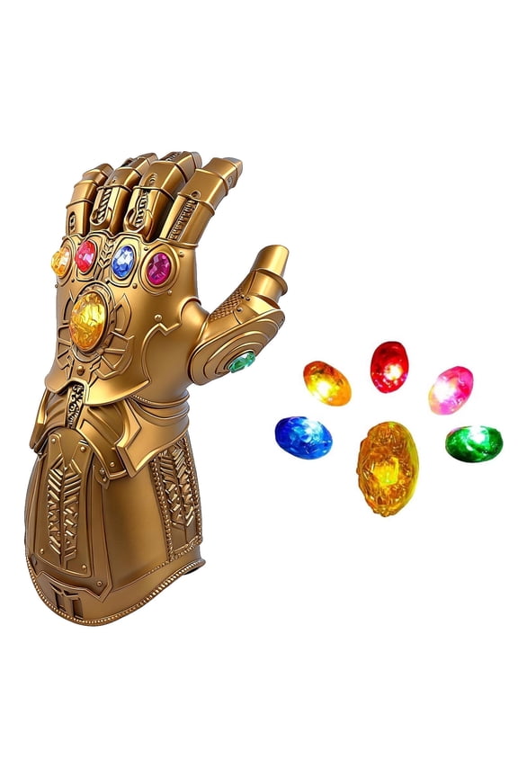 Infinity Glove Pvc Hand Gloves with Colorful Stones for Adult Kids