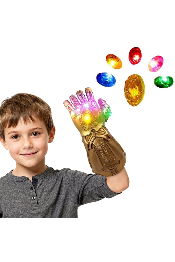 Infinity Glove Pvc Hand Gloves with Colorful Stones for Adult Kids