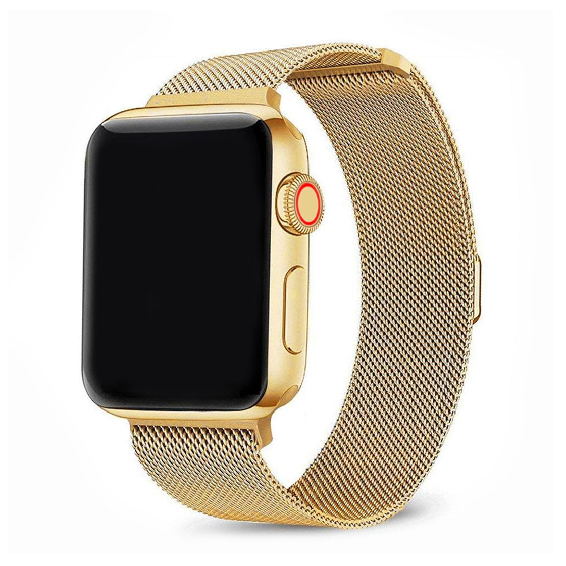Infinity Silver Stainless Steel Metal Loop Band for Apple Watch Series  1,2,3,4,5,6,7,8 & SE - Size 38mm/40mm/41mm 