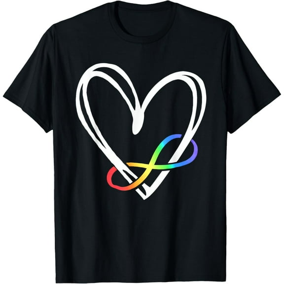 Infinity Heart Autism Awareness Love Needs No Words Tie Dye T-Shirt