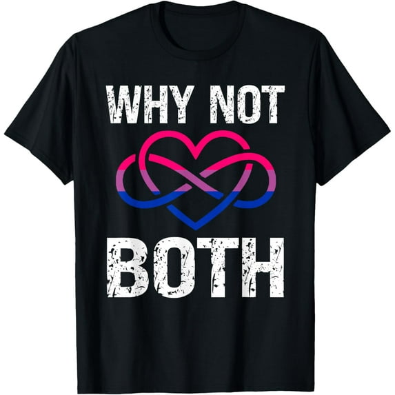 Infinity Heart Bisexual Pride Flag Bi Polyamory Symbol Love T-Shirt100%cotton