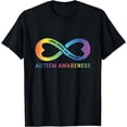 thumbnail image 1 of Infinity Heart Love Autism Awareness Needs No Words Tie Dye T-Shirt, 1 of 4