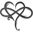 thumbnail image 1 of Infinity Heart Metal Wall Decor,Infinity Heart Wall Decor for Room Living,Wedding Decor, 1 of 5