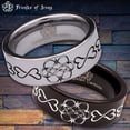 thumbnail image 1 of Infinity Heart Tungsten Carbide Ring, 1 of 9