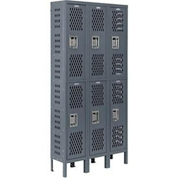 Infinity Heavy Duty Ventilated Steel Locker - Gray - 12 x 12 x 36 in.