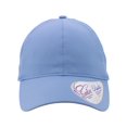 thumbnail image 1 of Infinity Her GABY Women's Perforated Performance Cap-Periwinkle/ Floral, 1 of 4