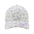thumbnail image 1 of Infinity Her HATTIE Women's Garment-Washed Fashion Print Cap-Snow Leopard, 1 of 4