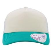 Infinity Her ROSIE Women's Foam Trucker Cap-Ivory/ Jade/ White/ Swirl