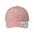 thumbnail image 1 of Infinity Her - Women's Washed Mesh Back Cap - TESS - Dusty Pink/ Floral, 1 of 5
