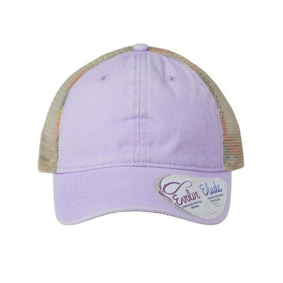 Infinity Her - Women's Washed Mesh Back Cap - TESS - Light Grey/ Polka Dots