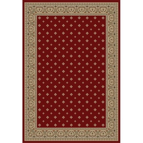Infinity Home 548905 Barclay Hudson Terrace 5 ft. 3 in. x 7 ft. 3 in. Rectangular Area Rug in Red